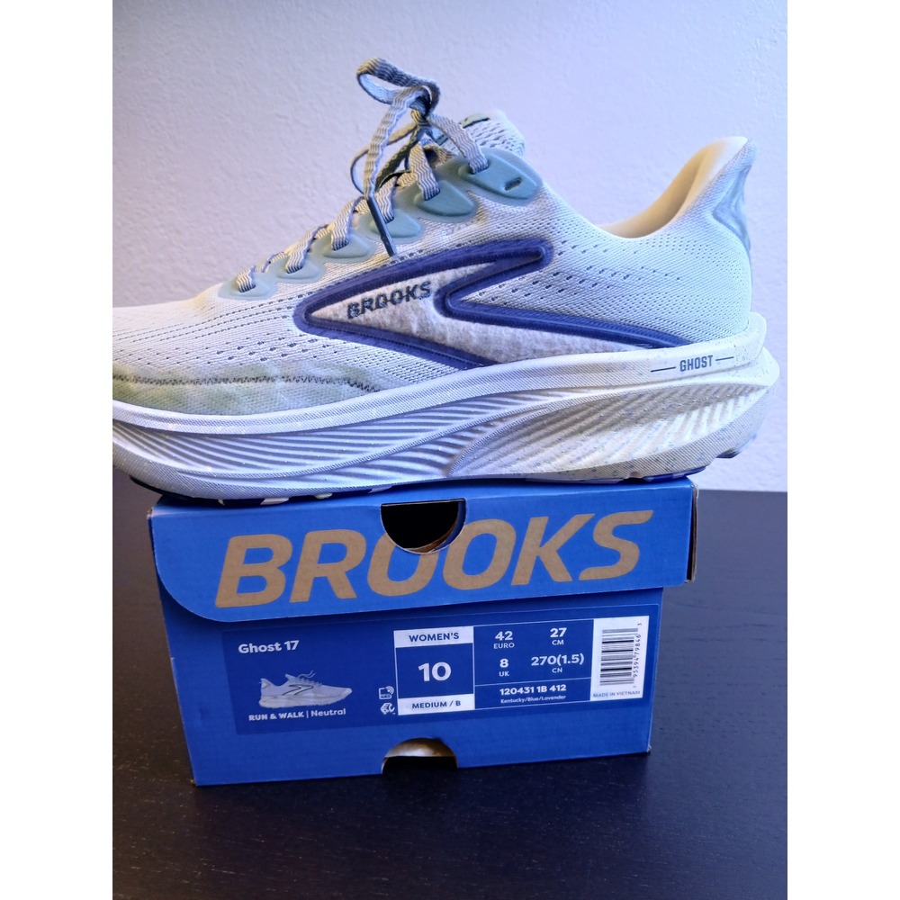 Brooks Ghost 17 Women's Running Shoes Blue Lavender 120431 1B 412 Size 10 NEW - Picture 3 of 12